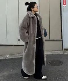 【willow】ベアボアロングコート