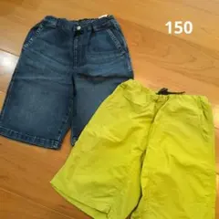 ユニクロ&デビロック　ハーフパンツセット　キッズ　150サイズ