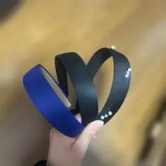 カチューシャ 3個セット 青 黒