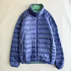 トップバリュ　メンズ　軽量　ウルトラライトダウン　ブルー　M ジャケット