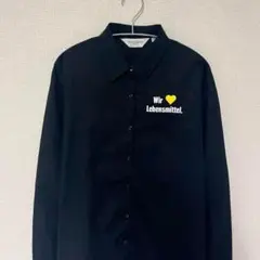 ラッセルコレクション ワイシャツ 両面ロゴプリント US古着 黒 2XL