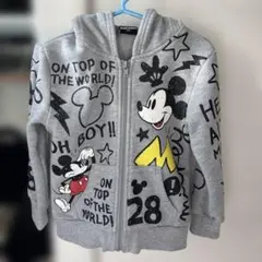 ミッキーマウス 耳付きフードパーカー 100cm
