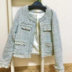 ツイードノーカラージャケット