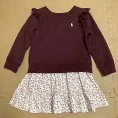 ラルフローレン　チュニック　ワンピース　裏起毛　100センチ