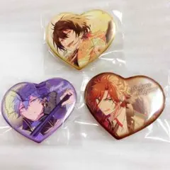 あんスタ 缶バッジ ハートカンバッジβ 朔間凛月 瀬名泉 三毛縞斑 斑 凛月 泉