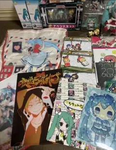 初音ミク グッズセット フィギュア・ポスター・ぬいぐるみ