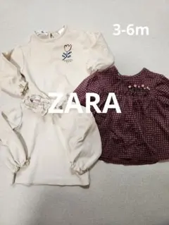 【zara】ベビー服 3点セット トップス 3-6m 68