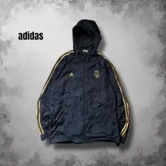 adidas '09レアルマドリード ナイロンフードジャケット ユーロサッカー