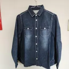 【未使用】ビームスハート　インディゴデニム 長袖シャツ