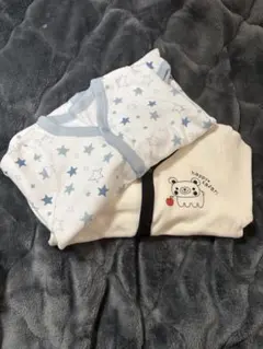 ベビー肌着 星柄 クマのイラスト