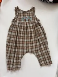 Doucement / Forest Check Jumpsuit Mサイズ