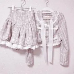 LIZLISA ツイードジャケットセットアップ