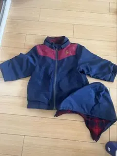 リバーシブルアウター フード付け外し可95センチ