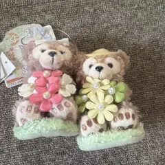 シェリーメイ ダッフィー　スプリングインブルーム　ぬいぐるみストラップ