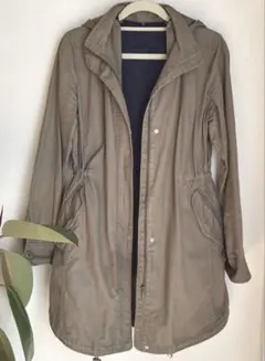 裏起毛　SIMPLE LIFE ミリタリージャケット フード付き