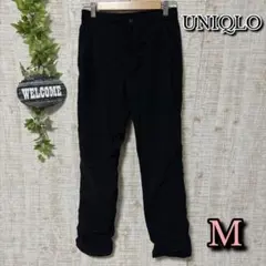 【UNIQLO】ユニクロ パンツ M ヒートテック 裏起毛 ナイロン ブラック