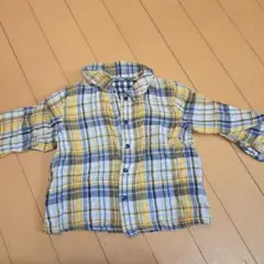 COMME CA ISM チェック柄シャツ 80