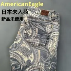 ★新品未使用★激レア　アメリカンイーグル　デニム　ペイズリー柄　ドバイ購入品