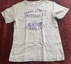 Champion Tシャツ グレー L カレッジロゴ 復刻 ヴィンテージ風