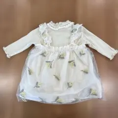 バースデイ　コトリ　チュールワンピース　ロンパースセット　80cm