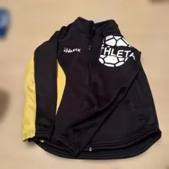 ATHLETA ジップジャケット150センチ 黒/黄色