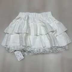 タグ付き！clear裾レースフリルティアードミニスカート