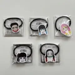 鬼滅の刃 みに隊士 ランダムヘアゴム 5種セット