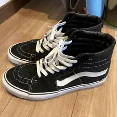 VANS】SK-8 Hi バンズ スケートハイ レザー ブラック 27.5 - メルカリ