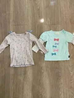 女の子　長袖　Tシャツ　70〜80 3点セット