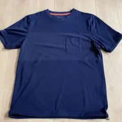 し*パ様 Mitsumine Tシャツ ドット柄 ポケット付き ネイビー LLのサムネイル