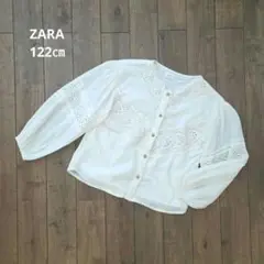 ZARA　エンブロイダリーシャツ　122㎝