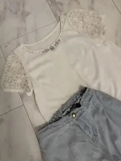 デニムブラウス