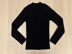 RANAN ニット　セーター　前後2way もちもちハイネック配色リブニット