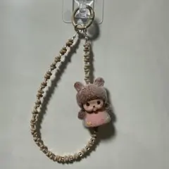 クマ耳付きぬいぐるみストラップ
