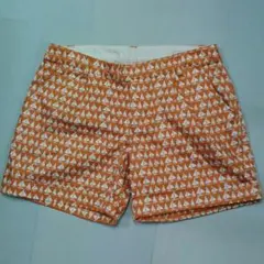 ニコアンドniko and ... ヨット総柄ショートパンツ色オレンジ3/M美品