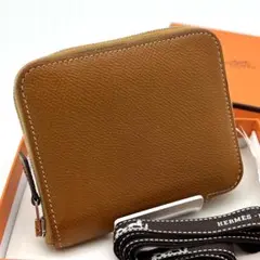 【極美品】 エルメス アザップ シルクイン コンパクト ゴールド C刻印