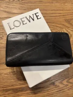 LOEWE ロエベ レザー エンベロープロングウォレット お値下げ‼️美品✨LOEWE ロエベ レザー エンベロープロングウォレット