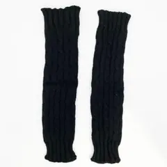 ブラック 指出し アームウォーマー 30cm 防寒 秋冬 韓国 Y2K シンプル