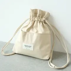 beautiful people STUDIOUS別注 レザー巾着バッグ