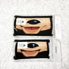 ミッキーマウス ディズニー キャラクター フェイスマスク 2枚セット 未開封