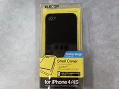 ELECOM iPhone 4 4S シェルカバー パンチング ブラック