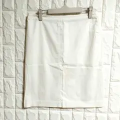 ESCADA（エスカーダ）タイトスカート ホワイト　Ｌ　㊾のサムネイル