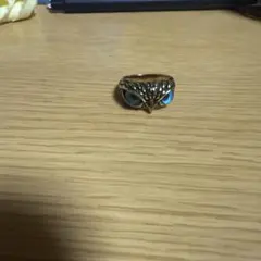 フクロウデザイン ゴールドリング