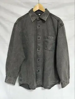GU ウォッシュドシャツ(デニム) Mサイズ