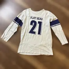 THE FLAT HEAD フットボールTシャツ 21 ナンバリング