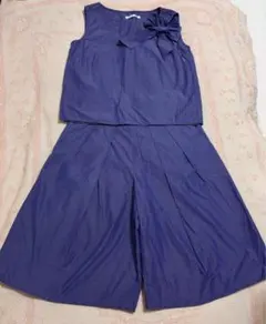 URBAN RESEARCH DOORS ストライプノースリーブブラウス＋パンツ