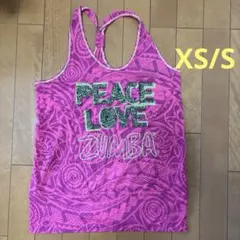 ズンバ zumba タンクトップ ピンク系 XS/S