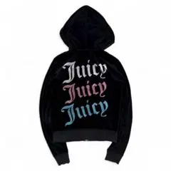 JUICY COUTURE studs design velours hoodi