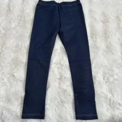子供用 10分丈 デニム風レギンスパンツ 120cm