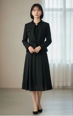 卒入学式【未使用】スリークロシェット 3点スーツセット 5号(XS) ツイード